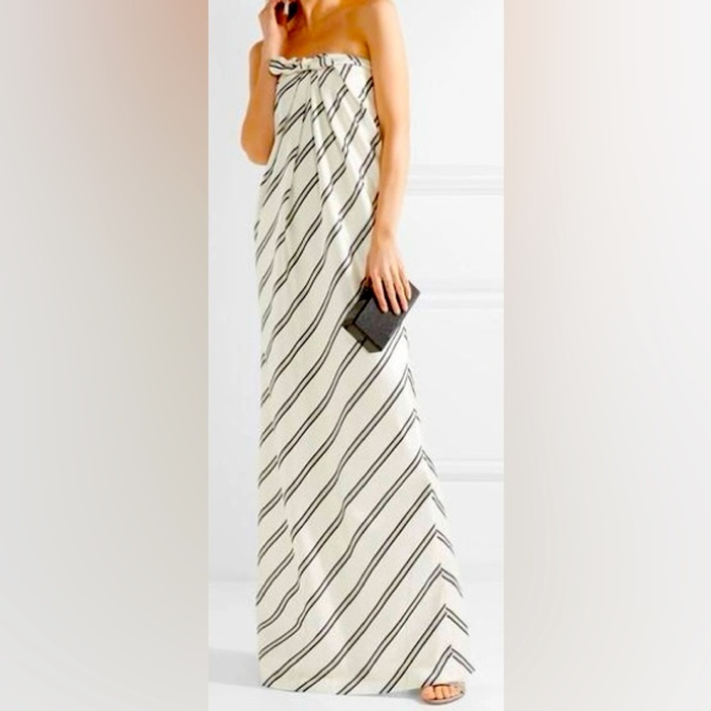 NWOT, Halston Heritage striped evening gown, size 0